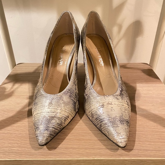J. Renee Silver & Blue Heels